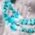 Bracelet en pierre précieuse en forme de champignon en verre Firefly en turquoise | argent sterling 925